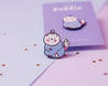 Kawaii Puddin Dog Enamel Pin ~ Winter Pins - Katnipp Illustrations