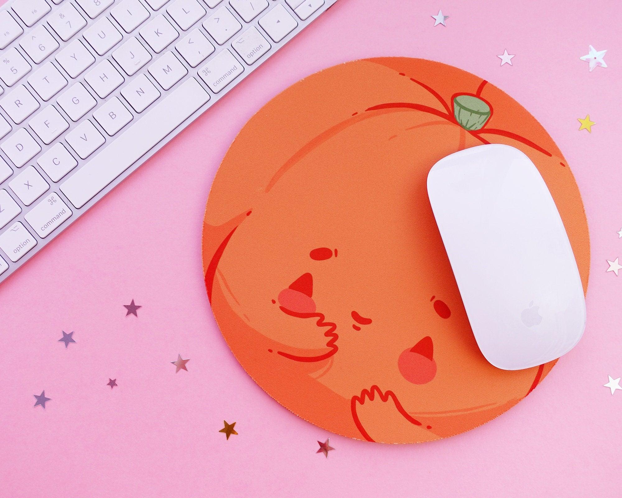 Kawaii Pumpkin Mouse pad ~ Halloween Mouse Mat - Katnipp Illustrations