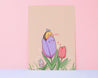 Kawaii Sleepy Bumble Bee Wall Art ~ Cute Colourful Art Print - Katnipp Illustrations