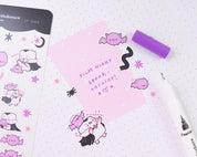 Kawaii Vampire A6 Sticker Sheet | Cute Gothic Planner Stickers | SP003 Katnipp character product