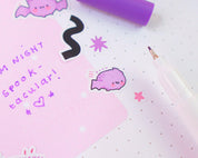 Kawaii Vampire A6 Sticker Sheet | Cute Gothic Planner Stickers | SP003 Katnipp character product