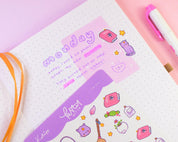 Kawaii Witch Accessories A6 Sticker Sheet | Magical Planner Stickers | PW002 Katnipp character product