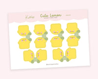 Pestañas de índice Kawaii de limones lindos ~ ID003
