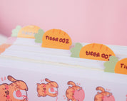 Little Carrots Index Tab Stickers | Cute Writable Planner Tabs for Organisation | ID007 Katnipp character product