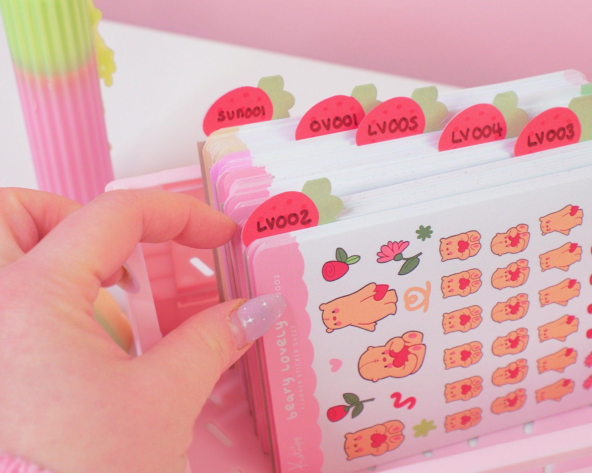 Little Strawberry Index Tabs ~ ID008 - Katnipp Illustrations