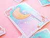 Magic Girl & Moon Die Cut Sticker - Katnipp Illustrations