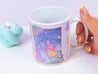 Magic Girl Bluebells Cottage Core Ceramic Hand Printed Mug - Katnipp Illustrations