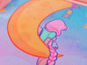 Magical Girl & Moon Rectangle Mouse Mat - Katnipp Illustrations
