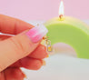 Mini Candy Corn Dainty Gold Drop Acrylic Earrings - Katnipp Illustrations
