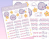 Moon & Stars Positive Affirmation Planner Sticker Sheet ~ MS007 - Katnipp Illustrations