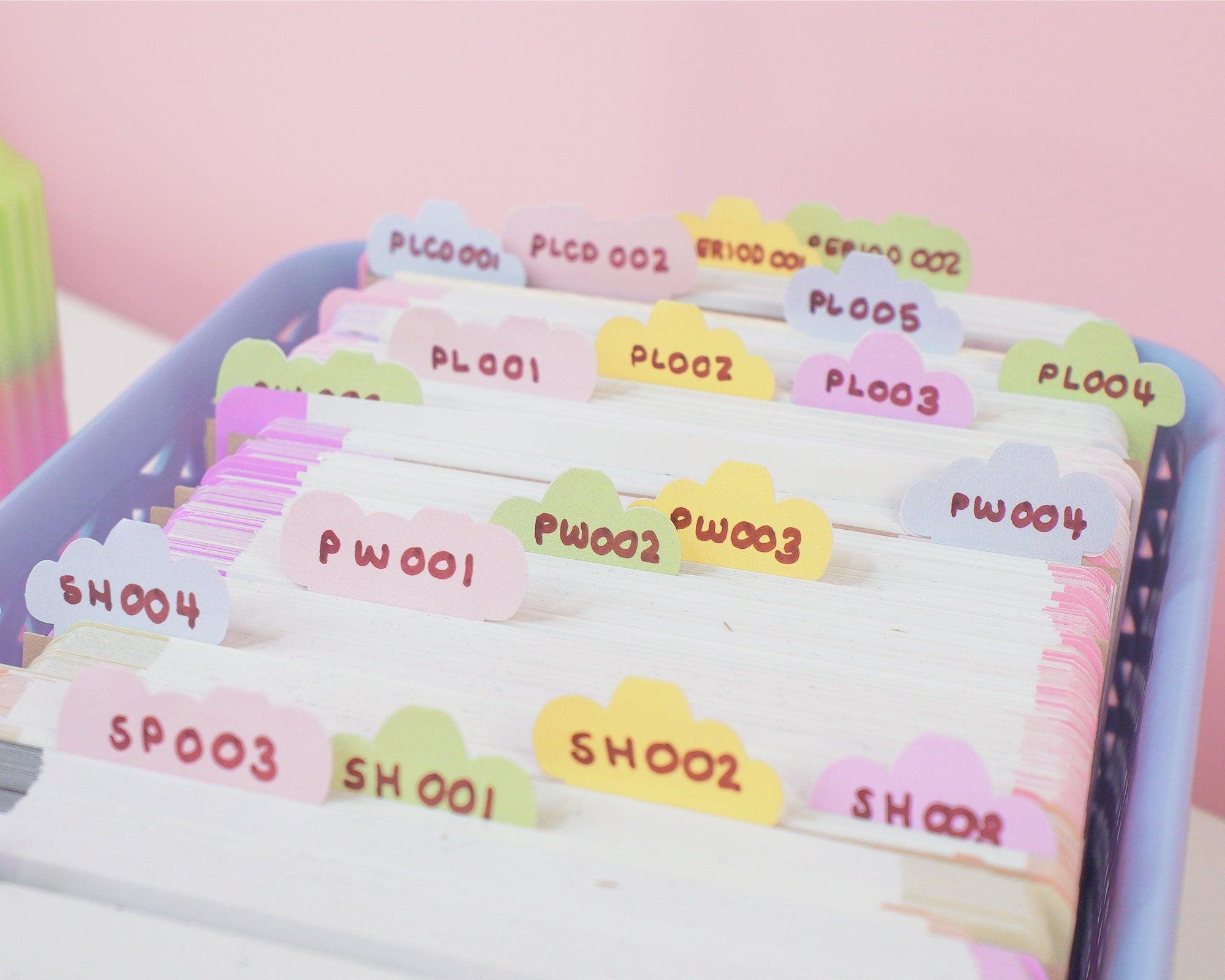 Pastel Clouds Index Tabs ~ ID006 - Katnipp Illustrations