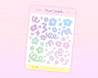 Pastel Gradient Flower Confetti Polco Deco Planner Stickers ~ POLC006 - Katnipp Illustrations