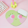 Pastel Green Chubby Heart Colourful Mouse Pad - Katnipp Studios