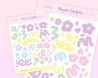 Pastel Mixed Flower Confetti Polco Deco Planner Stickers ~ POLC007 - Katnipp Illustrations