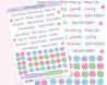 Pastel Planner Kit Months Yearly Planner Stickers ~ PL004 - Katnipp Illustrations