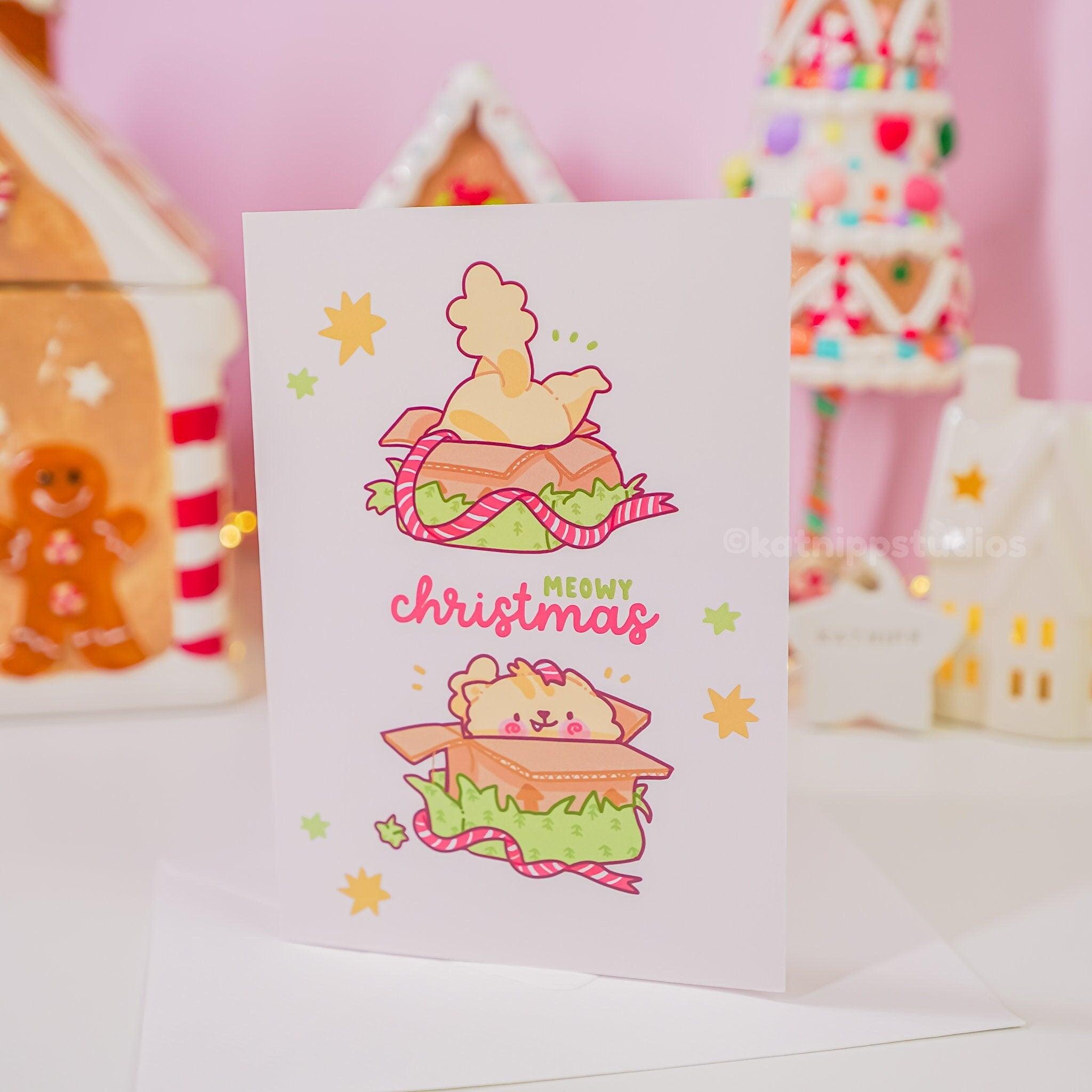 Peppamint Cute Christmas Card - Katnipp Studios