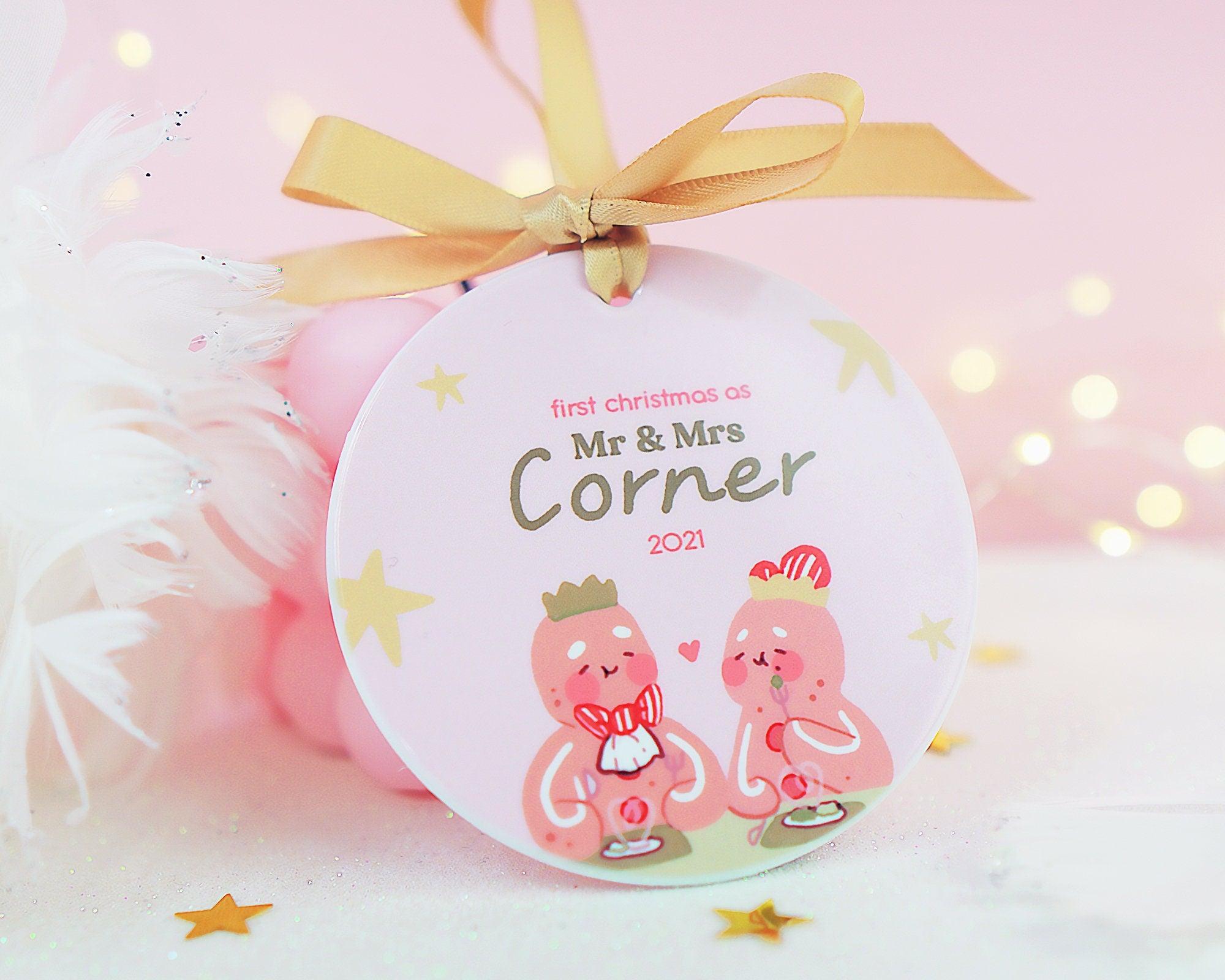 Personalised Gingie & Spice Family Name Ornament - Katnipp Illustrations