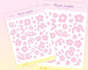 Pink Flower Confetti Polco Deco Planner Stickers ~ POLC001 - Katnipp Illustrations