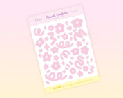 Pink Flower Confetti Polco Deco Planner Stickers ~ POLC001 - Katnipp Illustrations