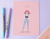 Pink Sassy Girl Art Print - Katnipp Studios