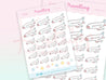 Plane Travel Planner Stickers ~ TRAVEL002 - Katnipp Illustrations