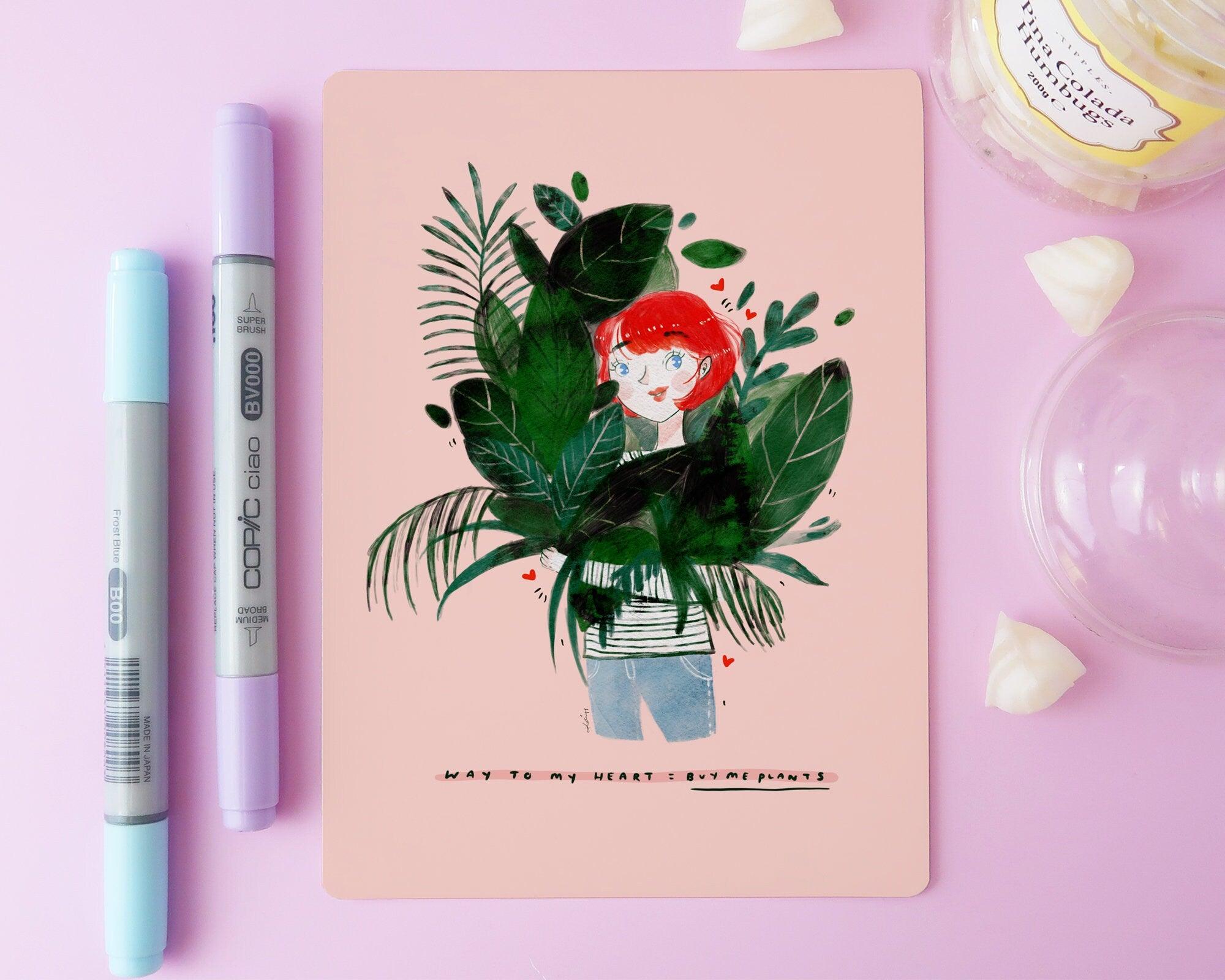 Plant Lover Art Print - Katnipp Illustrations