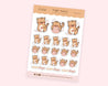 Playful Cute Tiger Emoji Planner Stickers ~ TIGER004 - Katnipp Illustrations