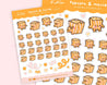 Popcorn Movie Night Planner BUJO Polco Deco Planner Stickers ~ MV003 - Katnipp Illustrations