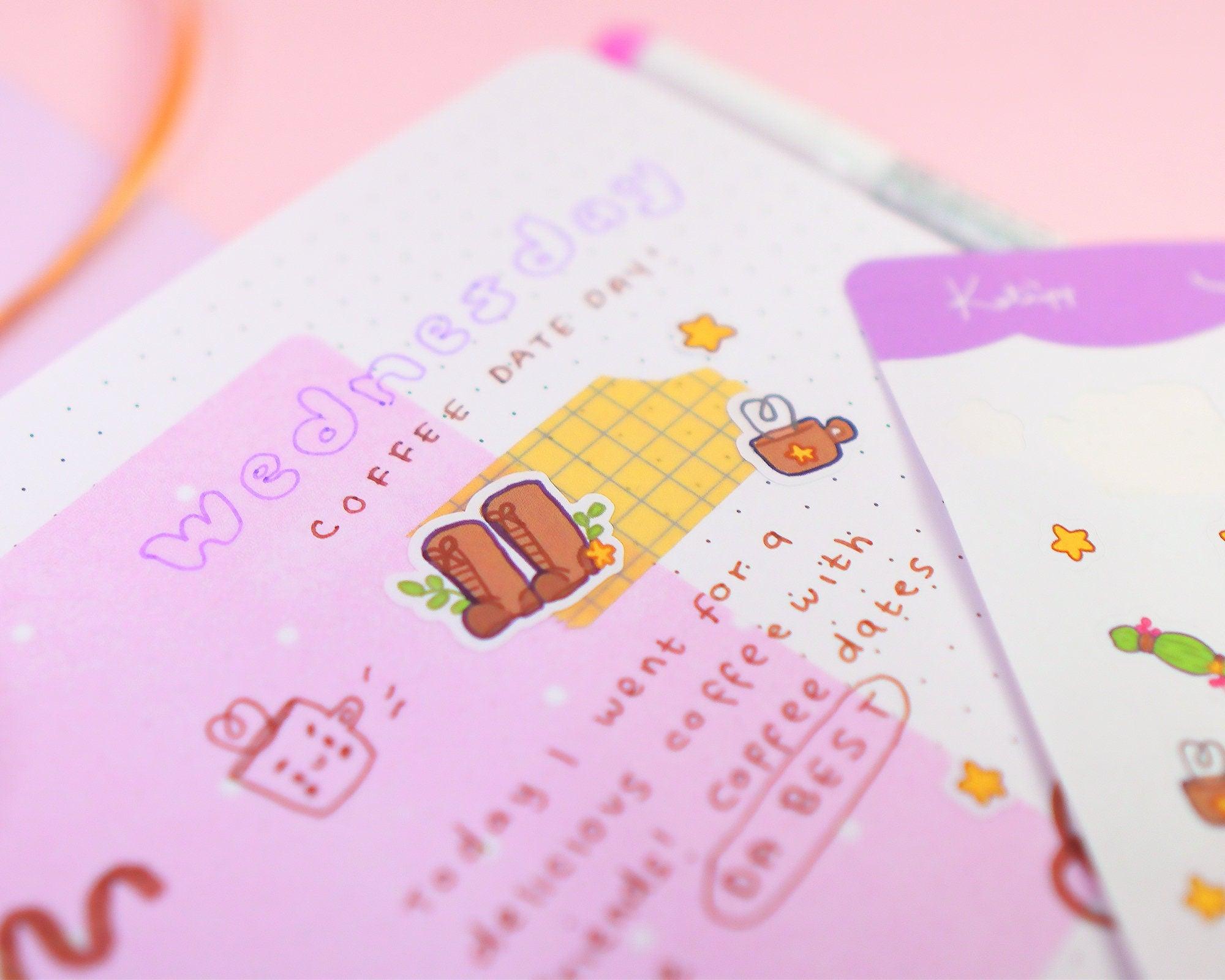 Primrose Witch Accessories A6 Sticker Sheet | Kawaii Planner Stickers | PW005 Katnipp character product