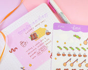 Primrose Witch Accessories A6 Sticker Sheet | Kawaii Planner Stickers | PW005 Katnipp character product