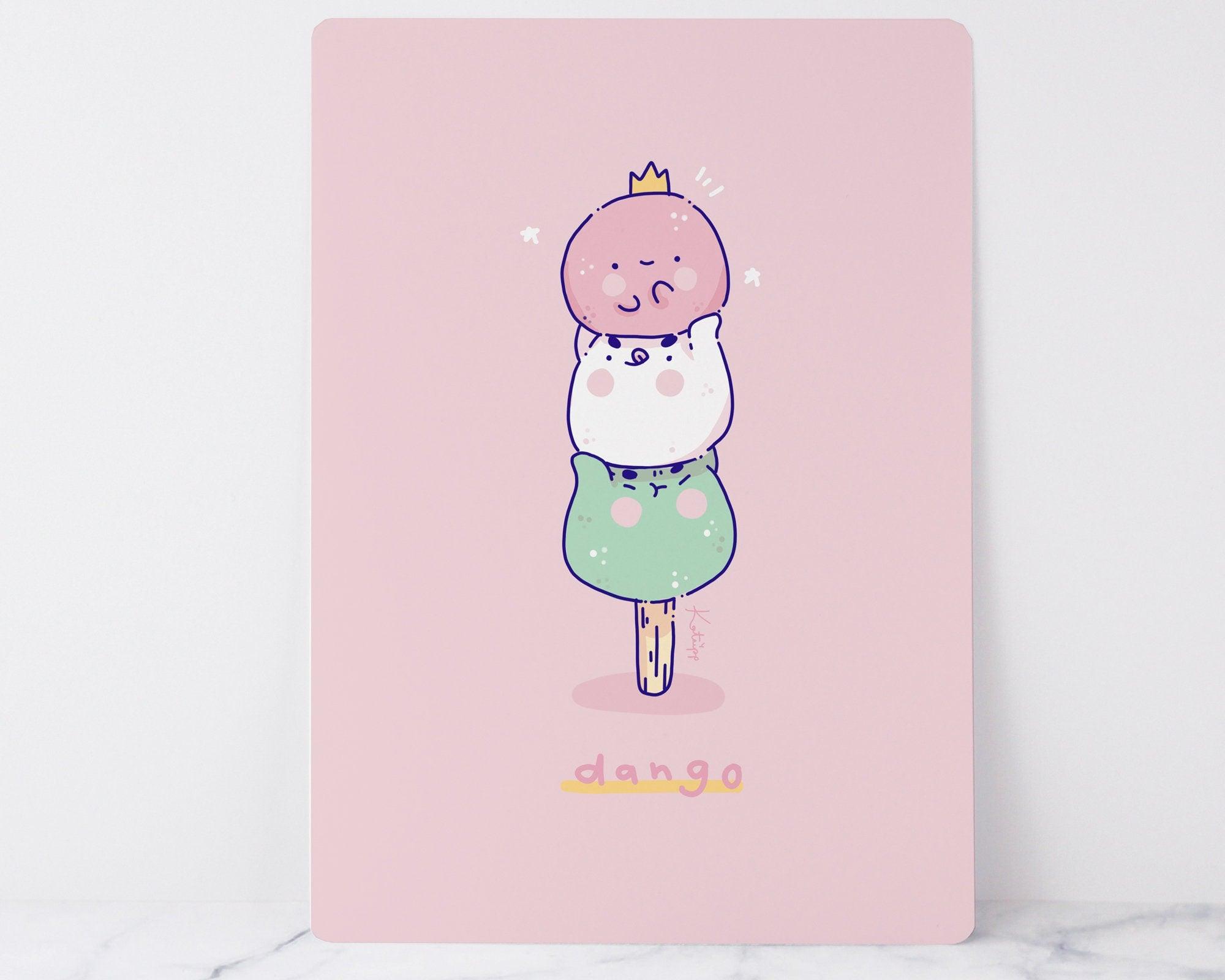 Princess Dango Kawaii Art Print - Katnipp Illustrations