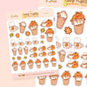 Pumpkin Spice Lattee Stickers - PP002 - Katnipp Studios