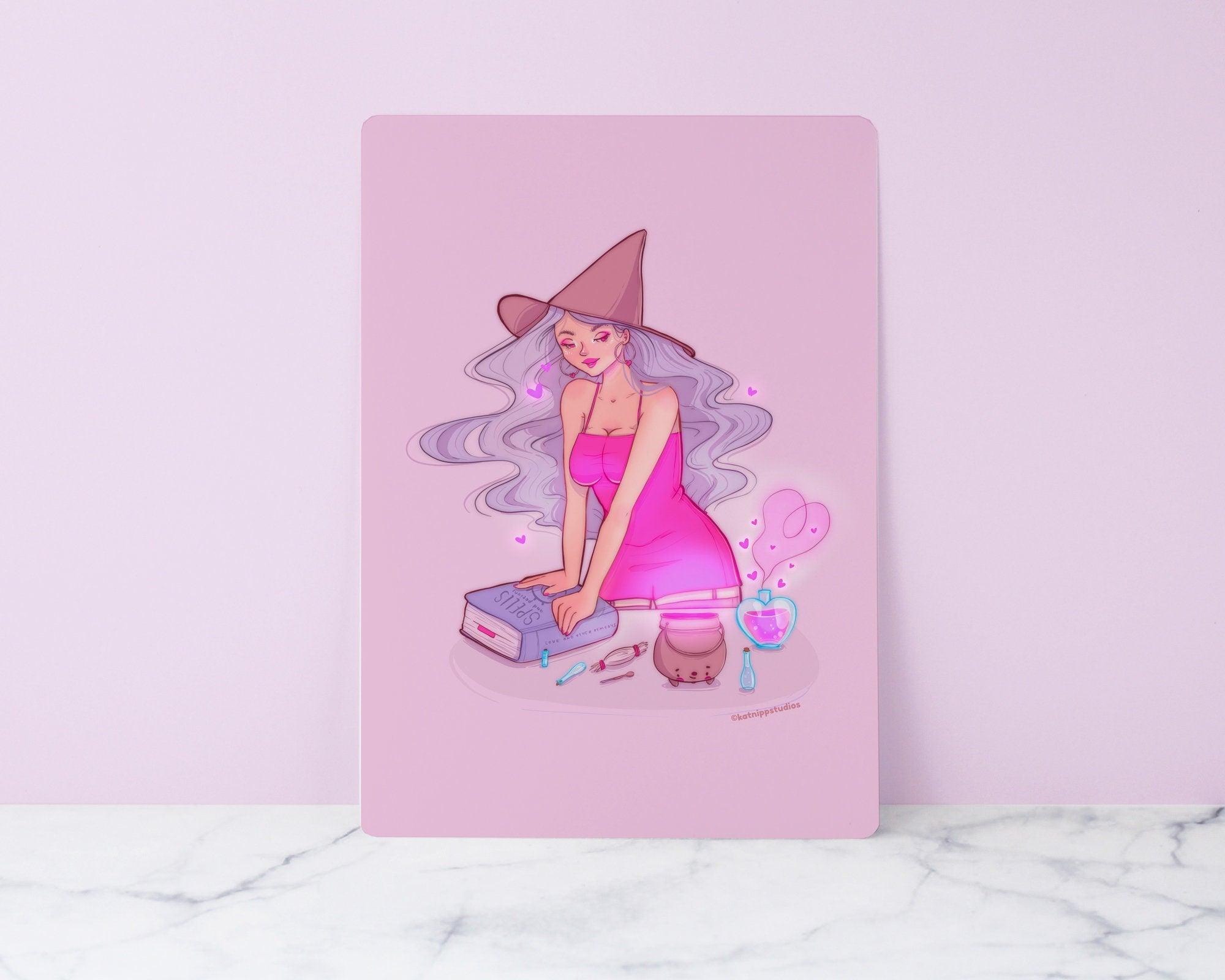 Purple Witch Art Print - Katnipp Studios