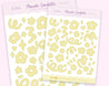 Soft Yellow Mixed Flower Confetti Polco Deco Planner Stickers ~ POLC004 - Katnipp Illustrations