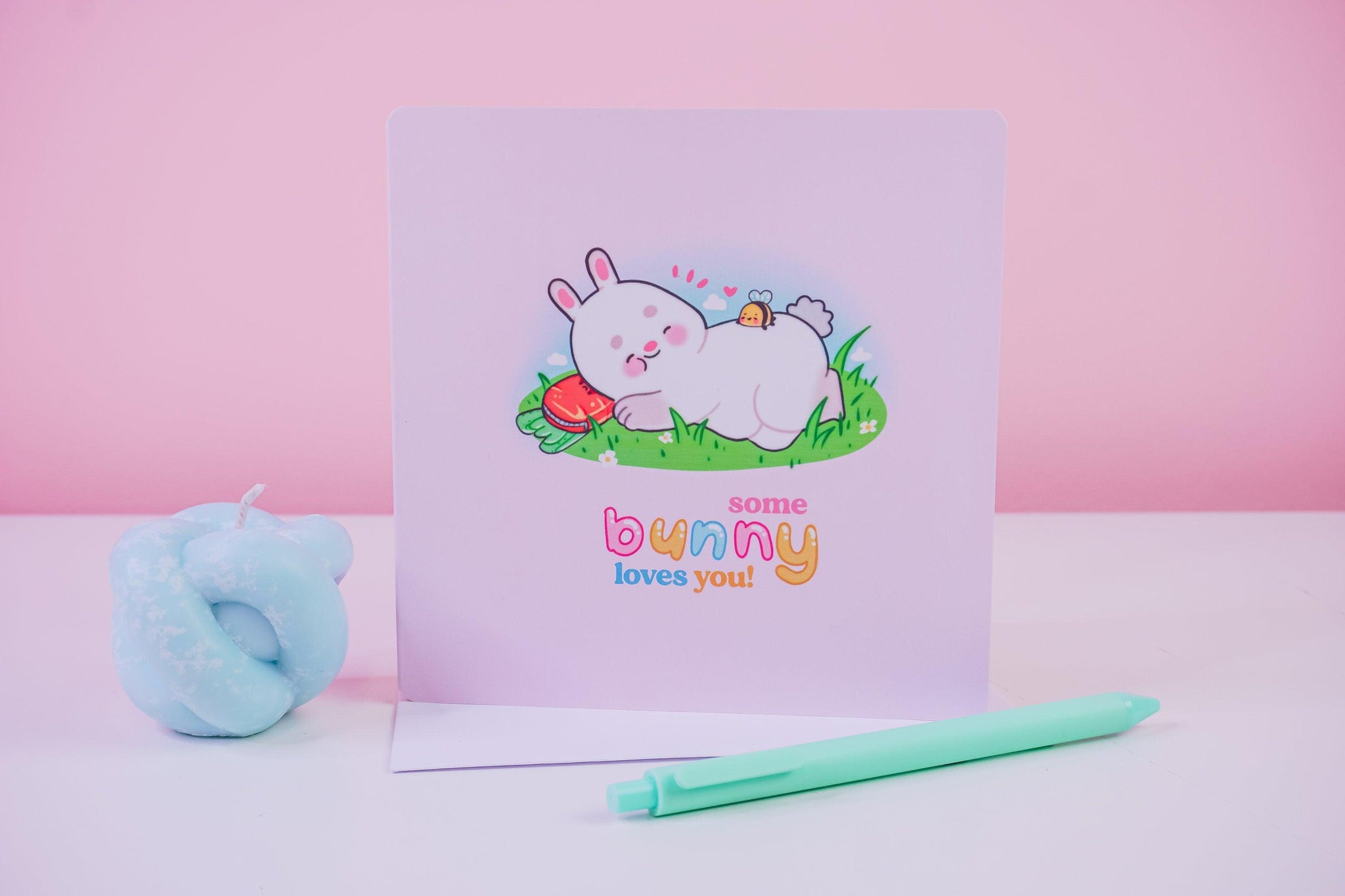 Some Bunny Loves you! Greetings Card - Katnipp Illustrations