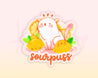 Sourpuss Citrus the Cat Sticker | Kawaii Cat Vinyl Sticker | Cute Die-Cut Sticker for Planners & Laptops - Katnipp Studios