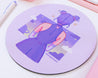 Space Buns Celestial Kawaii Fashion Space Mouse pad - Katnipp Illustrations