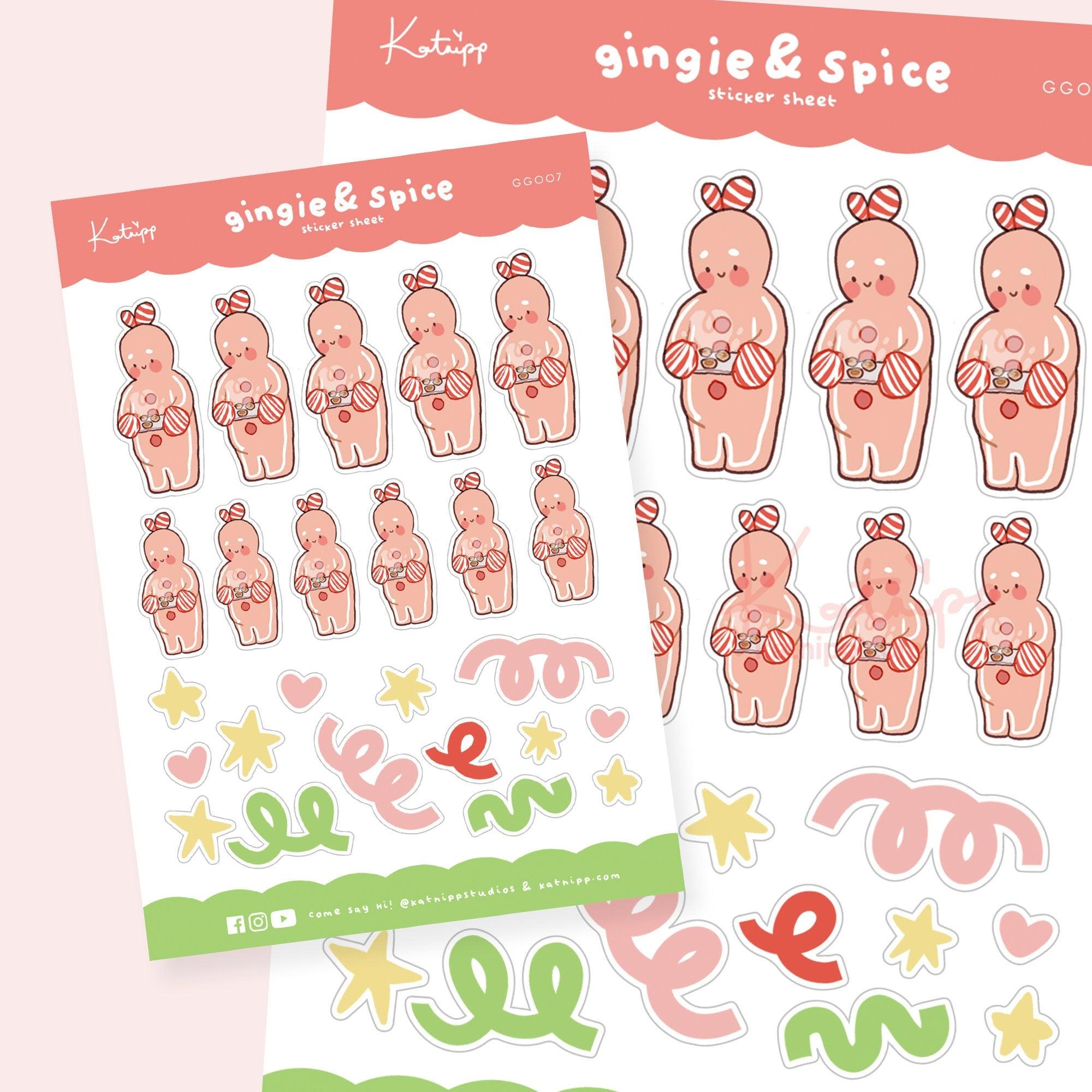 Spice Christmas Cooking Stickers - GG007 - Katnipp Studios