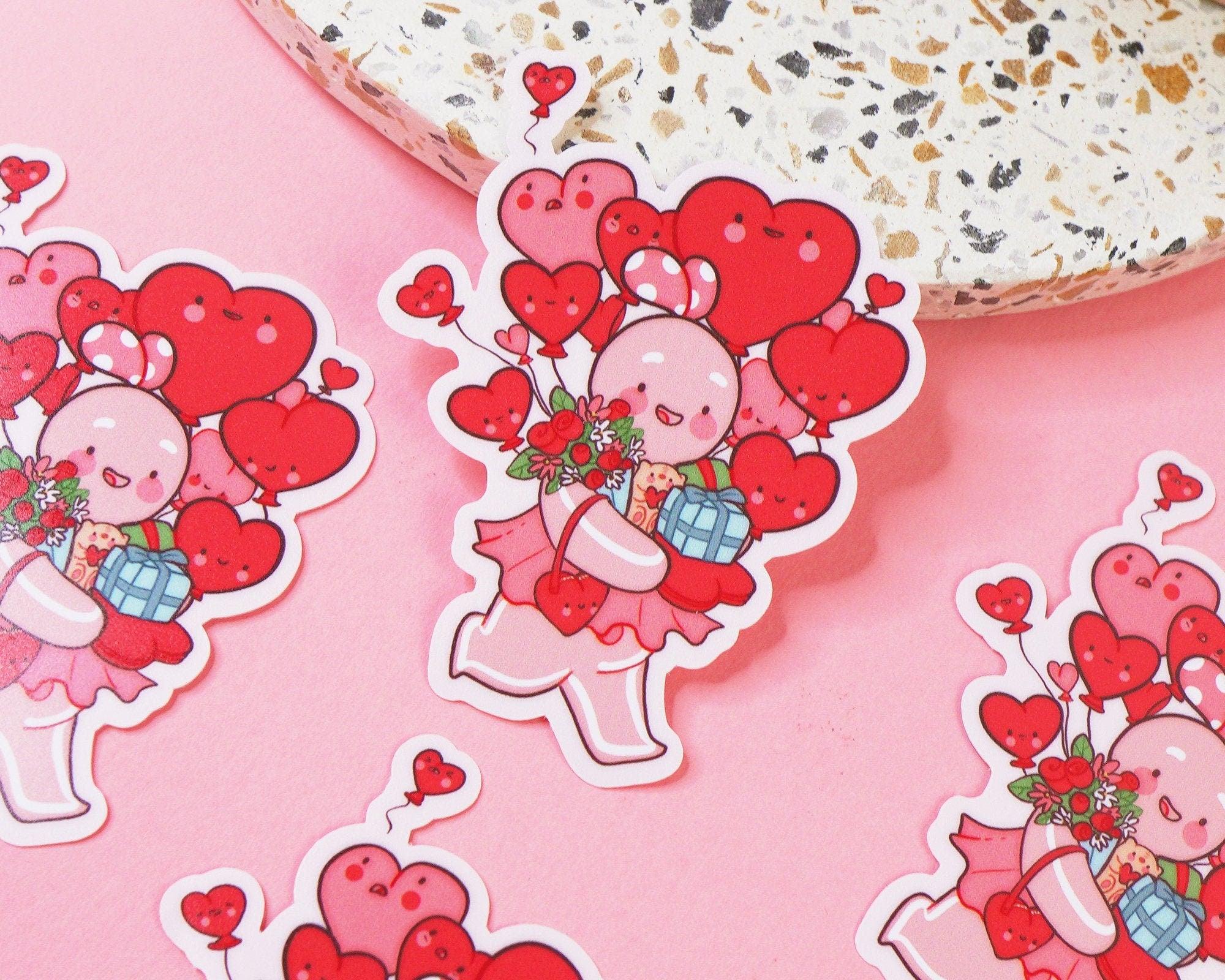 Spice in Love Sticker | Valentine's Vinyl Sticker Katnipp character product