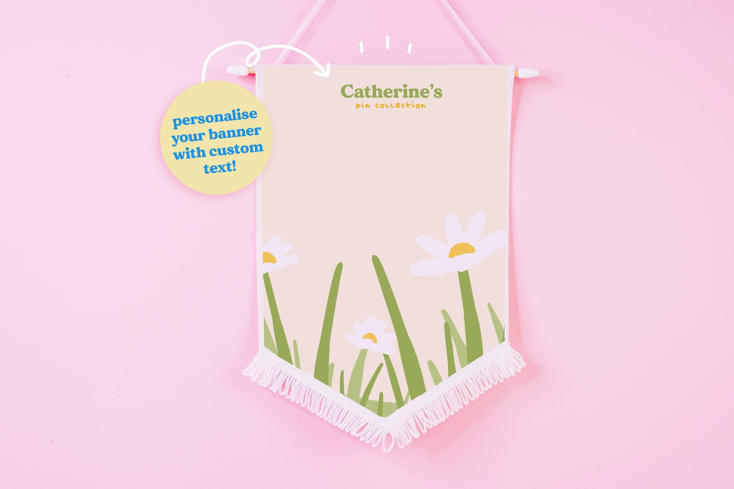 Spring Daisy Pin Banner - Katnipp Studios