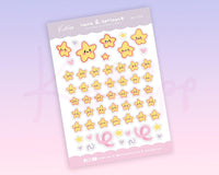 Profesores de Emoji de Estrellas, Revisión, Pegatinas de Planificador de Pastel Bujo ~ MS004