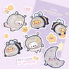 STOCK CLEARANCE - Kawaii Space Celestial Sticker Pack - Katnipp Studios