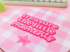 Colourful Pink Desk Mouse Mat ~ Treasure The Little Moments - Katnipp Illustrations