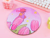 Tulip Fields Magical Girl Mousemat - Katnipp Illustrations