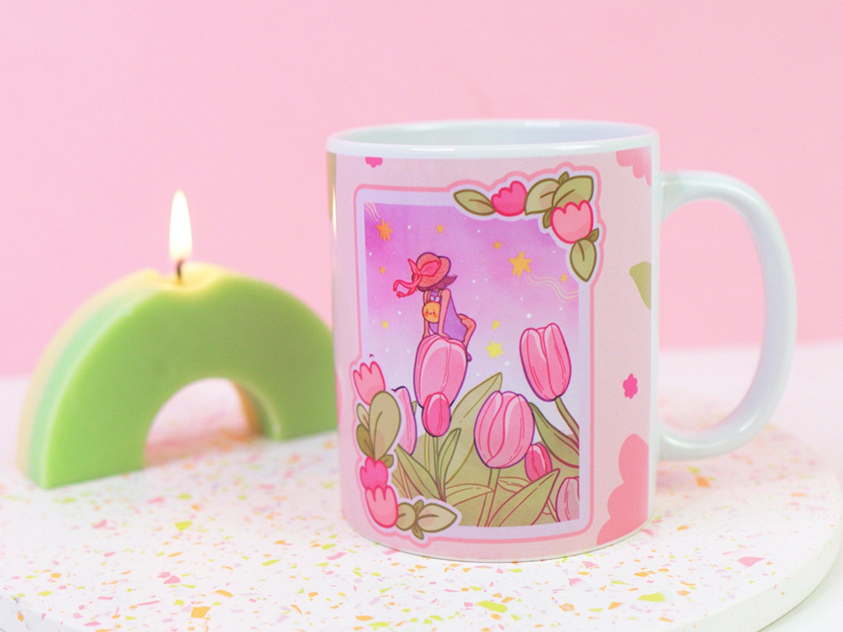 Tulip Magical Ceramic Hand Printed Mug - Katnipp Illustrations
