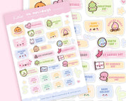 UK Holiday Planner Sticker Sheet | A6 Kawaii Bank Holiday Stickers | HOLIDAYS001 Katnipp character product