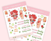 Valentine's Love Planner Sticker Sheet | Gingie & Spice | LV005 Katnipp character product
