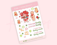 Gingie &amp;amp; Spice Valentines Date Night Polco Deco BUJO Pegatinas ~ LV005