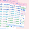 Weekly Goals Planner Kit Planner Sticker - PL005 - Katnipp Studios