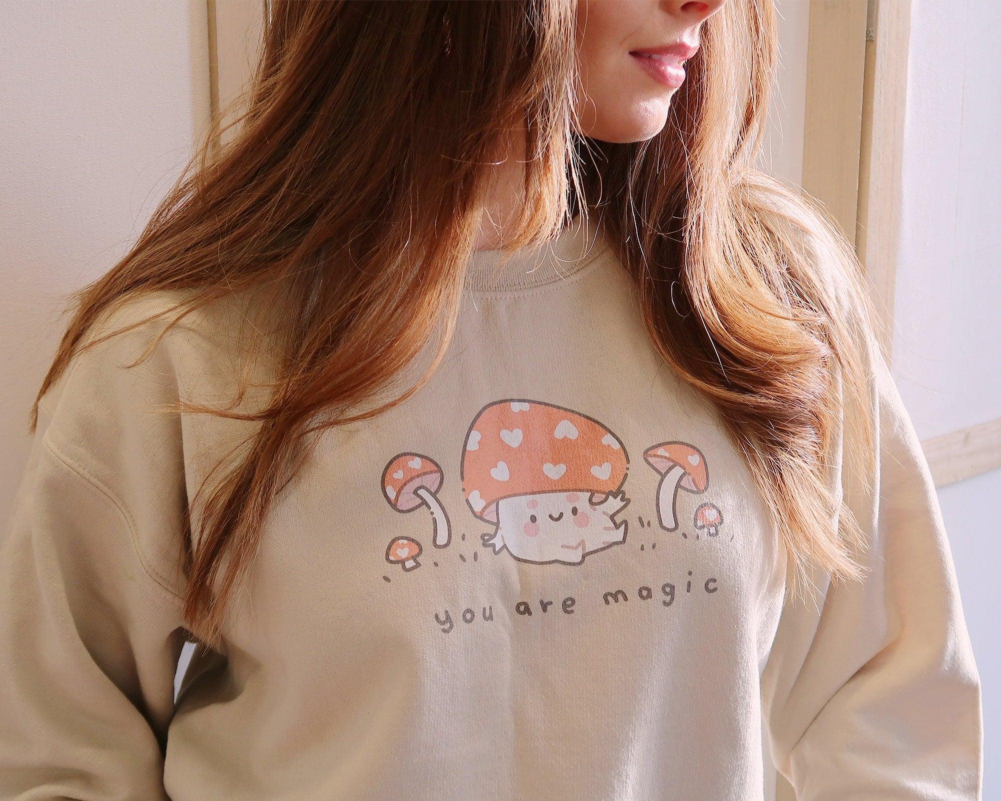 You Are Magic Kawaii Mushroom Sweater | Cozy Autumn Jumper | Aesthetic Fall Sweatshirt Katnipp character product